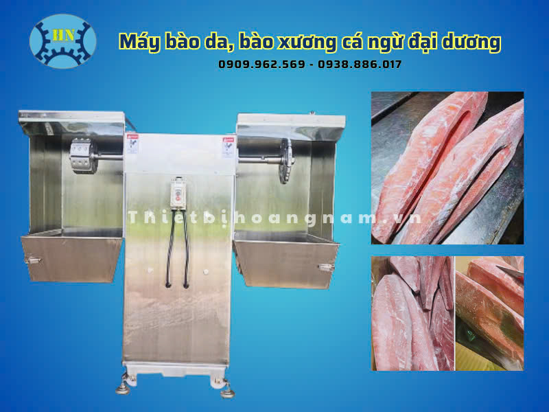 Máy bào da cá ngừ đại dương