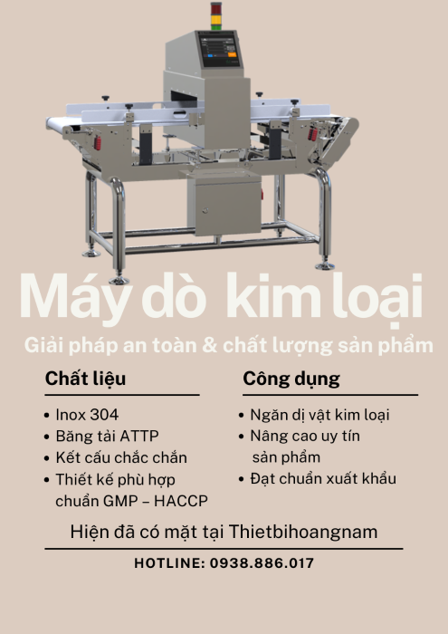 Máy dò kim loại trong thực phẩm